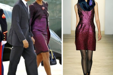Michelle Obama wears Peter Som